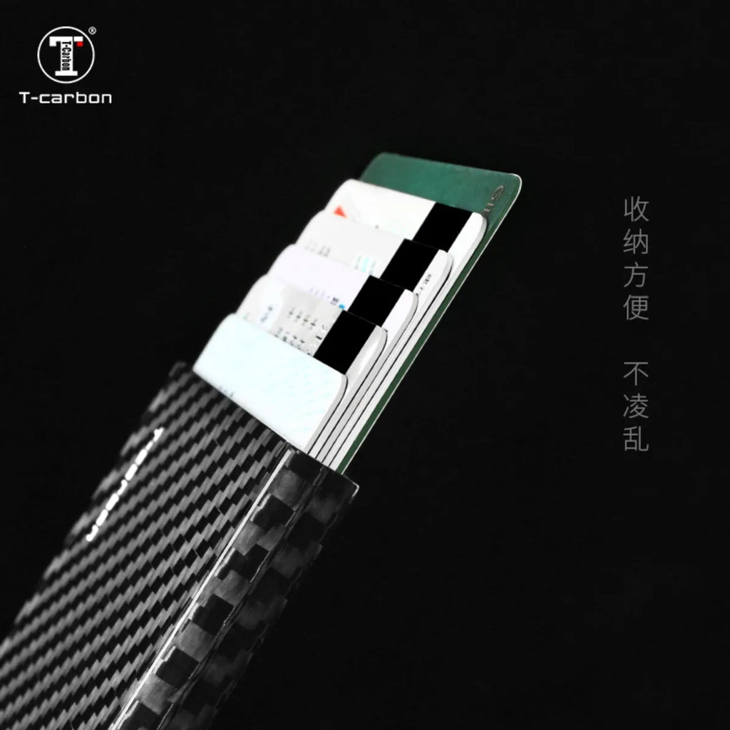 T-carbon Carbon Fiber Wallet Cash Card Holder Business Wallet Credit Card Prtector Case Cover Men & Women Cardholder