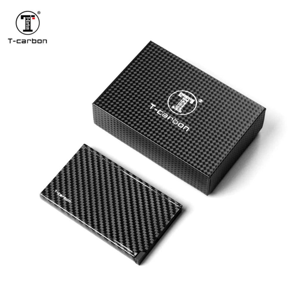 T-carbon Carbon Fiber Wallet Cash Card Holder Business Wallet Credit Card Prtector Case Cover Men & Women Cardholder